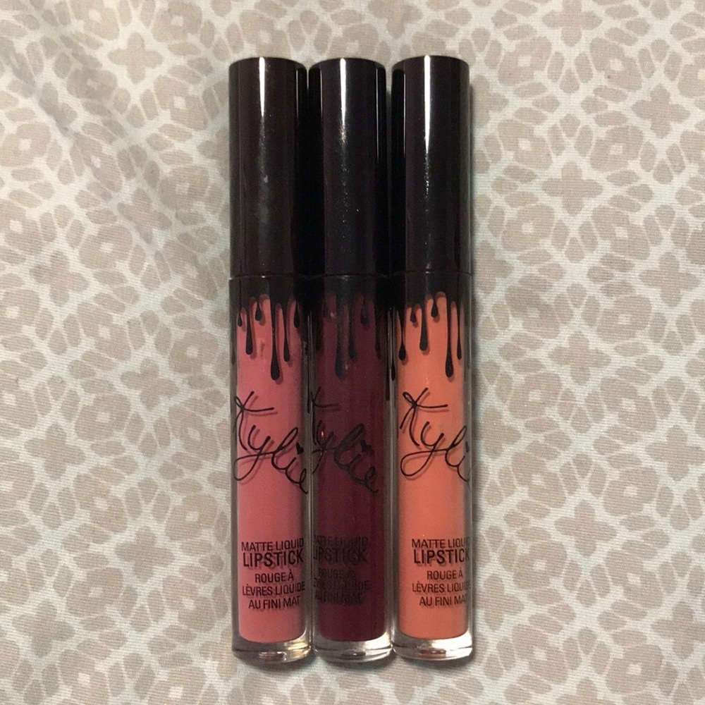 3 Kylie Jenner matte liquid lip sticks.